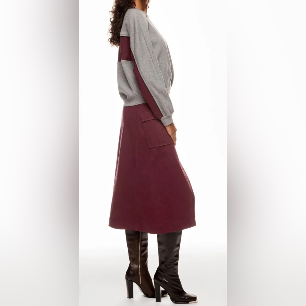 3.1 Phillip Lim Long Sleeve Draped Knit Dress - Picture 3 of 11